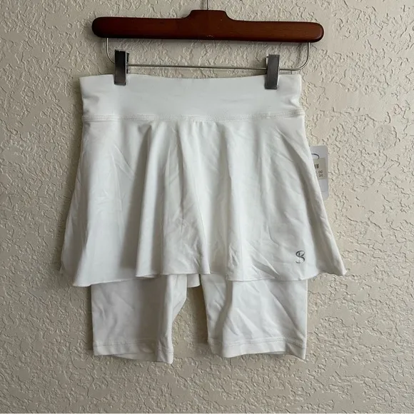 Sofibella Jan Bermuda Skort White XS Women Athletic‎ Tennis Golf 1518 NEW - Image 6