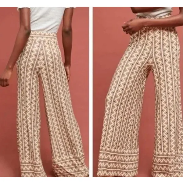 Farm Rio Striped Wide-Leg Pants - Image 6