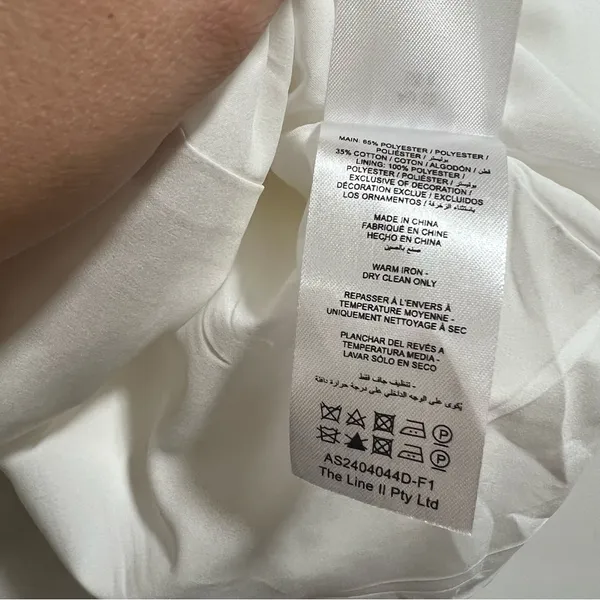NEW NWT Acler Oakwood Rhinestone Embellished Mini Dress In Ivory - Image 13