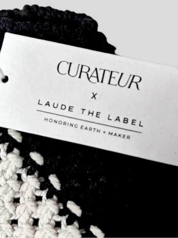 NWT Curateur × LAUDE THE LABEL Gabby Mini Macrame Bag - Image 4