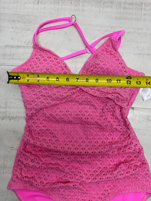 Cupshe Pink Plunge Ruched One Piece Swimsuit - Image 4