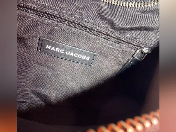 Marc Jacobs Dark Blue Denim Crescent Shoulder Bag - Image 8
