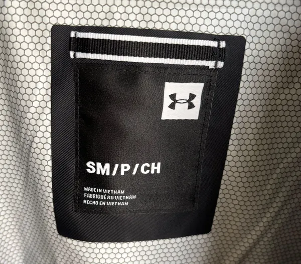 Under Armour Unisex Lightweight Zip Up Windbreaker Jacket Small - Image 3