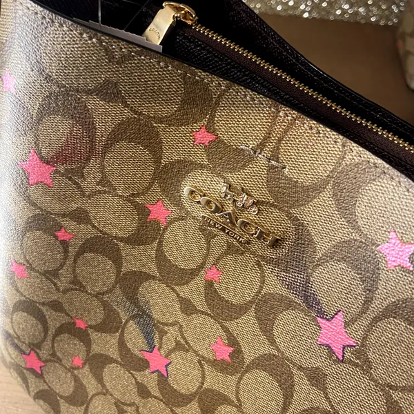 Coach Town Bucket Bag In Signature Canvas With Disco Star Print c6923 - Image 5