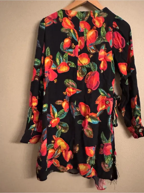 FARM RIO‎  Fruit-Print Wrap Mini Dress - Image 3