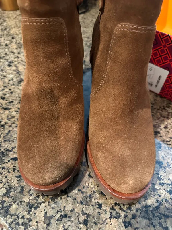 Tory Burch Suede Booties - Image 2
