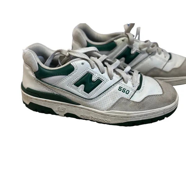New Balance 550 white green sneakers‎ size 7.5 womens - Image 2