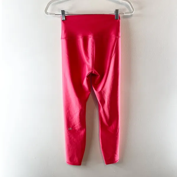 Alo Airlift High Rise 7/8 Leggings Pants Lipstick Red Pink Small - Image 4