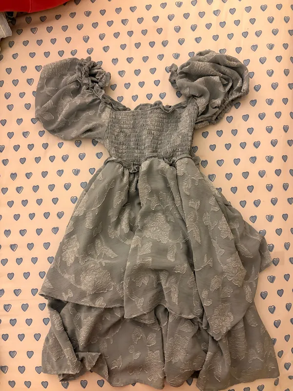 Altar'd State Women's Blue and Grey Dress - Image 2