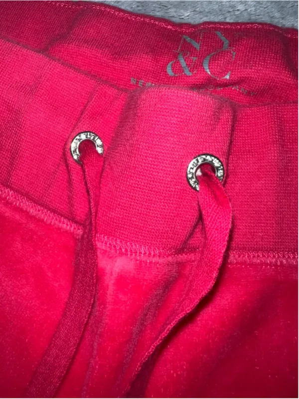 New York & Company Velour Track Pants Size M Pink - Image 2