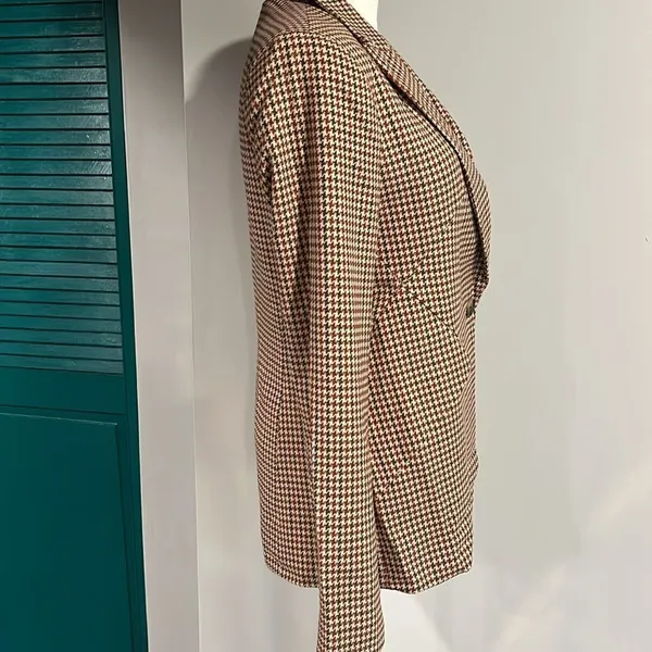 TAHARI NWT Peak Lapel neutral pattern blazer - 2 ($120) - Image 8