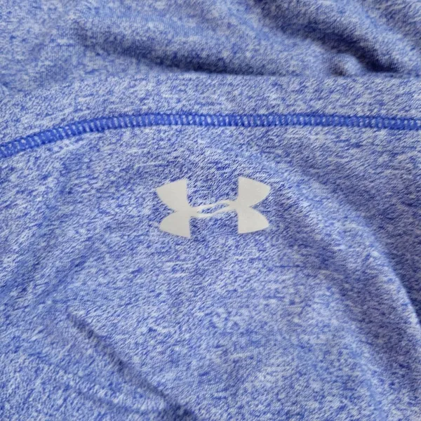 Under Armour‎ Women Blue Short Sleeve Running Training Shirt Top UA HeatGear - Image 8