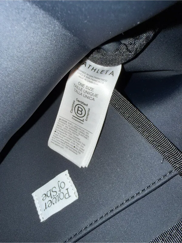 Athleta Diem Black Neoprene Bucket Bag Backpack - Image 9