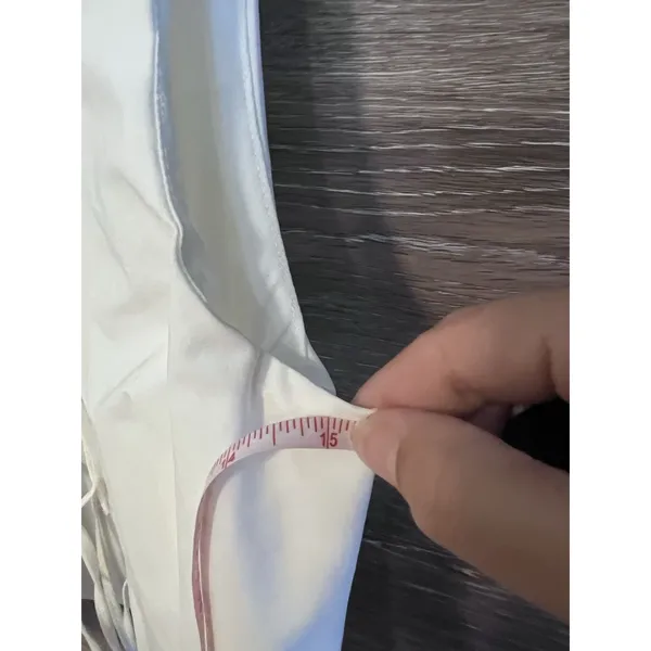 ZARA White Open Front Tie Vest Size Small Fitter Modern - Image 6