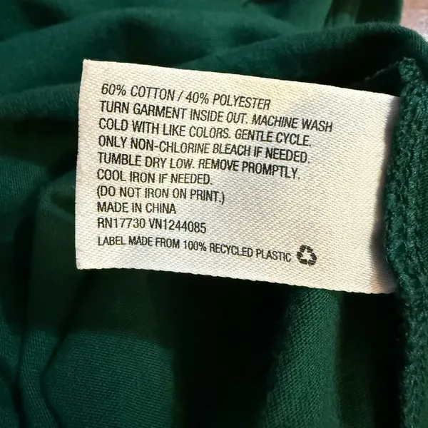 Colsie Womens Green Aspen Ski‎ Club Cropped Graphic Tee Sz L - Image 7