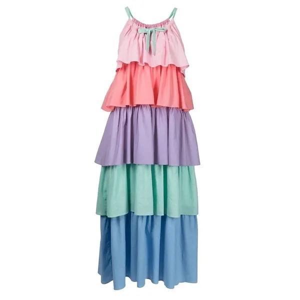 NWT Olivia Rubin Pastels Tiered‎ Sleeveless Maxi Dress Size 6 - Image 3