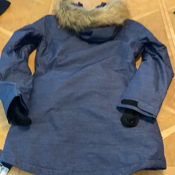 NWT!! Armada Lynx Insulated Waterproof Ski Jacket Navy Parka W Faux Fur Size XS - Image 12