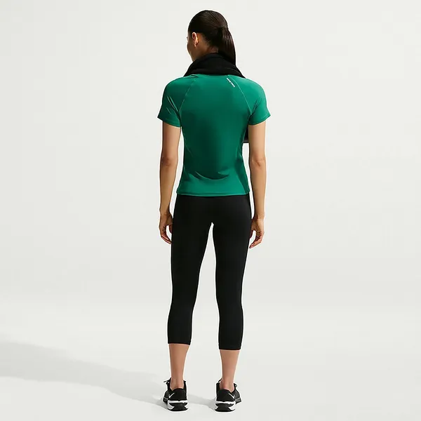 Nike Pro Dri-FIT‎ Womens Black Mid Rise Cropped Leggings CZ9832-010 Size M - Image 3