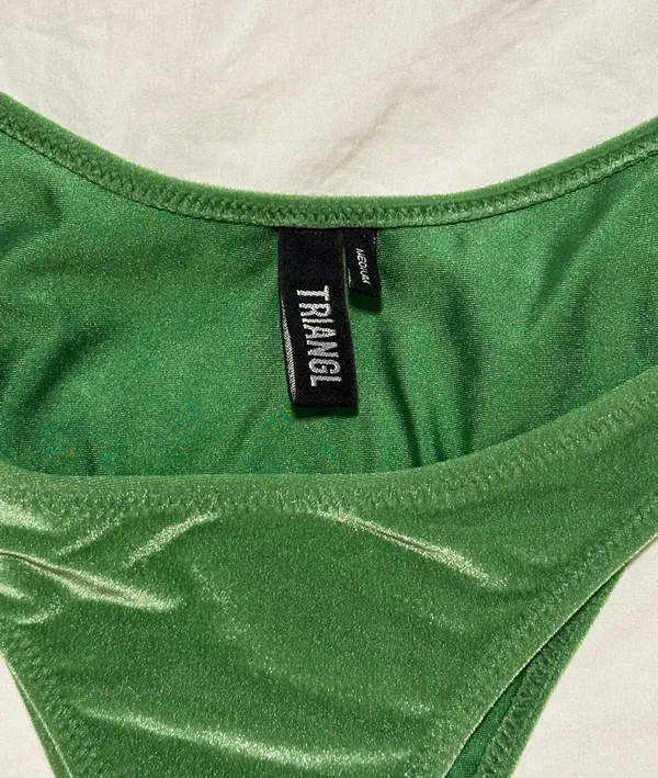 Green Velvet Triangl Bottoms - Image 3