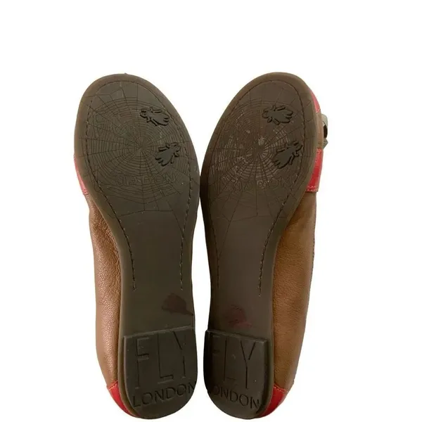 Fly London flats red brown women's size 37 US 6.5/7 - Image 7
