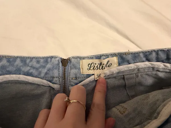 Listicle Jean Skirt Mini - Image 3