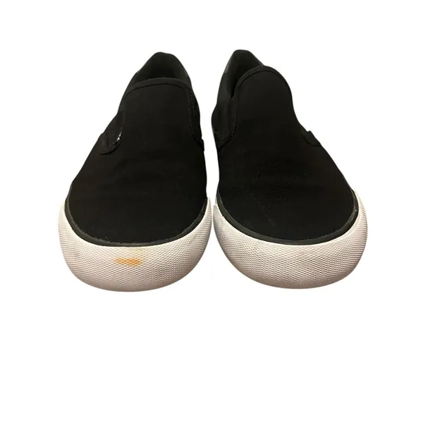 Lugz Women’s Clipper Black and White Canvas Slip-On‎ Sneakers Size 8 - Image 2