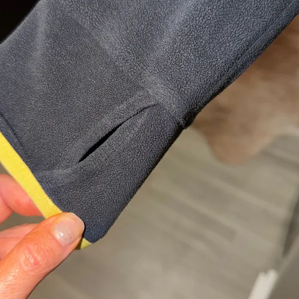 Nike quarter 1/4 zip up Black and Yellow fleece Pullover - Image 5
