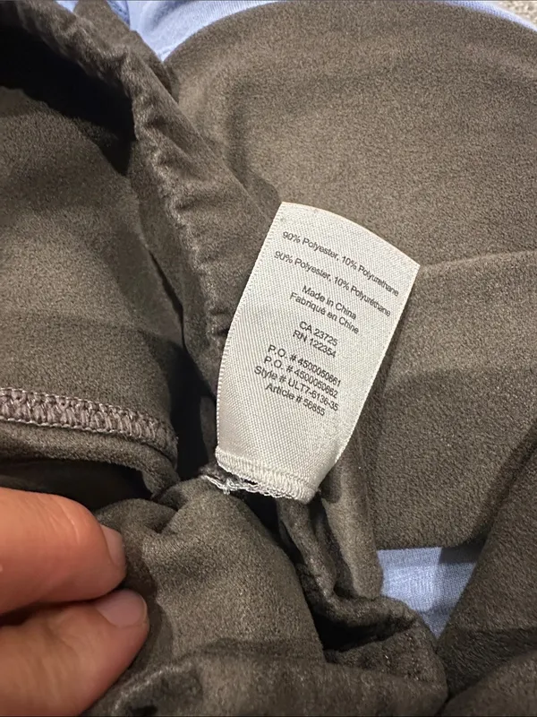 Wilfred Free Daria Faux-Suede‎ Charcoal Leggings size small - Image 3