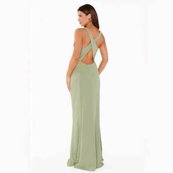 ShowMeYourMumu Rachel Maxi Dress - Moss Green - Image 5