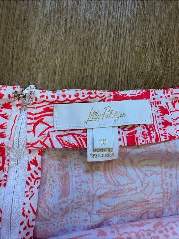 Lilly Pulitzer Alicent Mini Skort Mizner Red Seaside Harbor - Image 4