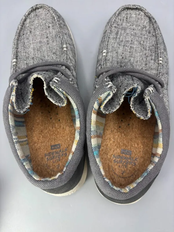 Sanuk Shaka Lite 2 SL Wool Casual Shoes Women's 9.5 Gray Canvas Comfort 1152130 - Image 7