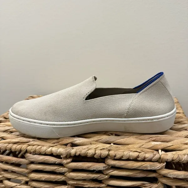 Rothy's Cream The Original Slip On Flat Casual‎ Shoe 6 - Image 9