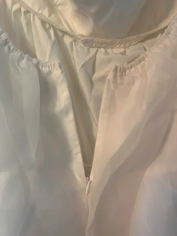 Selfie Leslie Ruffle Dress White - Image 4