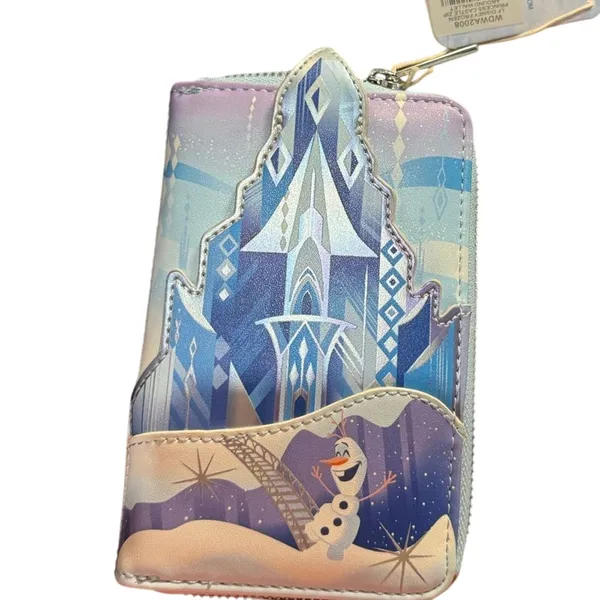 LOUNGEFLY Disney Frozen Princess Castle Zip Around Wallet, New with Tag - Image 7