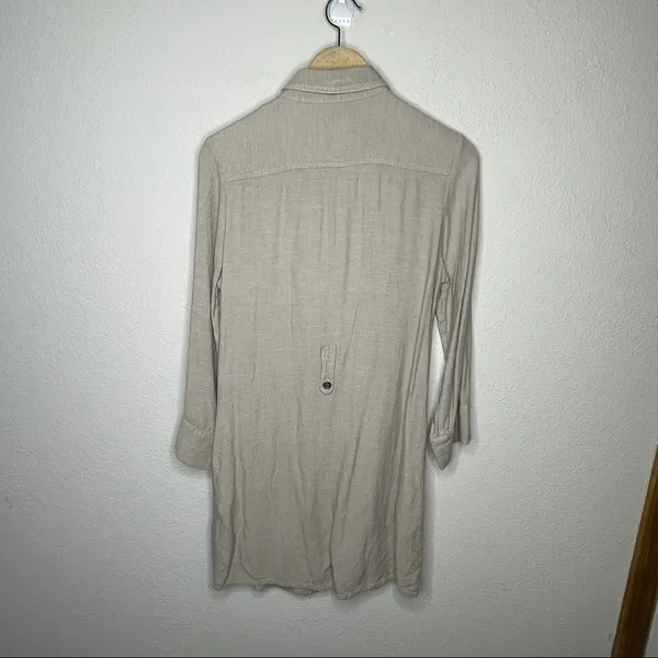 Life In‎ Progress Shirt Dress Tan - Image 6