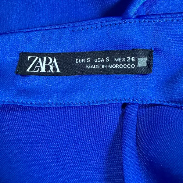Zara Royal Blue Satin Cowl-Neck Mini Dress - Size Small 💙 - Image 19
