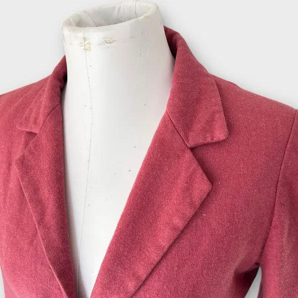Vintage 50s Pendleton Wool Blazer Jacket Women’s Size 6/8 Rosewood Pink Preppy - Image 9