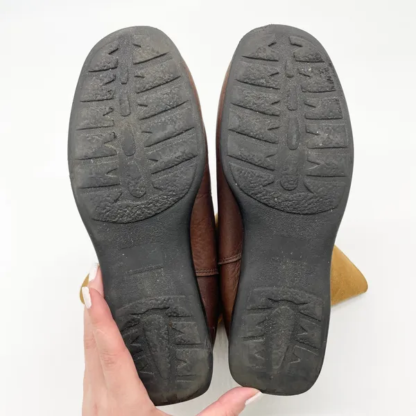 Martino Womens Leather Shearling Boots Size 9.5 Winter‎ Minimal Western Heritage - Image 7