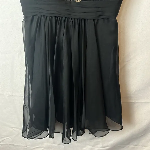 La Femme 20629 Black Lace Mini Dress Size 0 Prom Homecoming Hoco - Image 5
