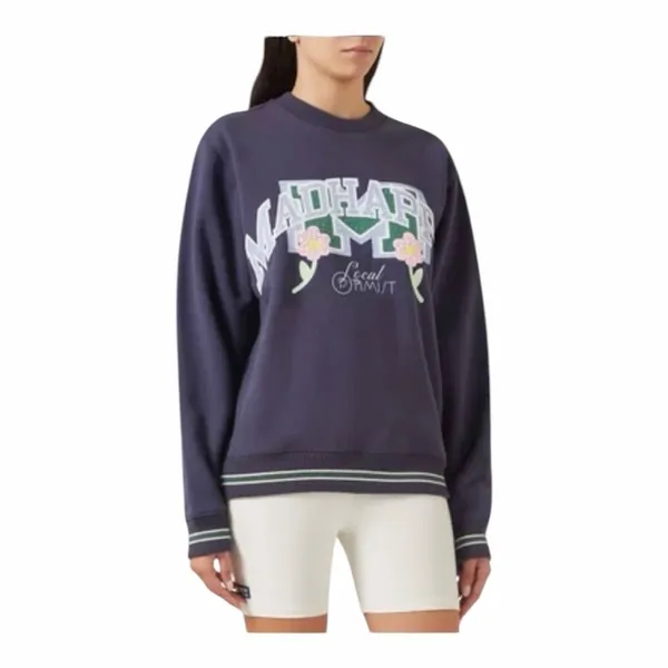 Madhappy Blizzard Graphic Logo Crewneck Sweatshirt Navy XS NWT Streetwear - Image 14