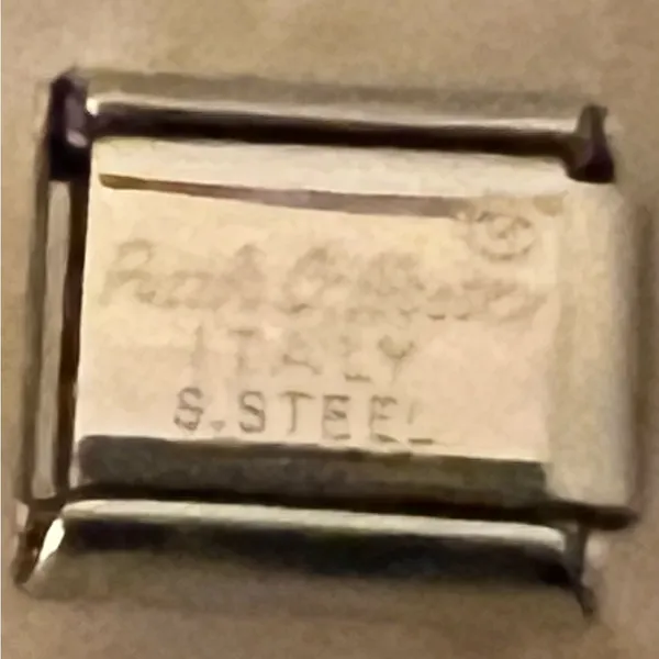 Puzzle Collection Italian 9mm Stainless Steel Golden Gate Bridge Charm Link EUC - Image 6