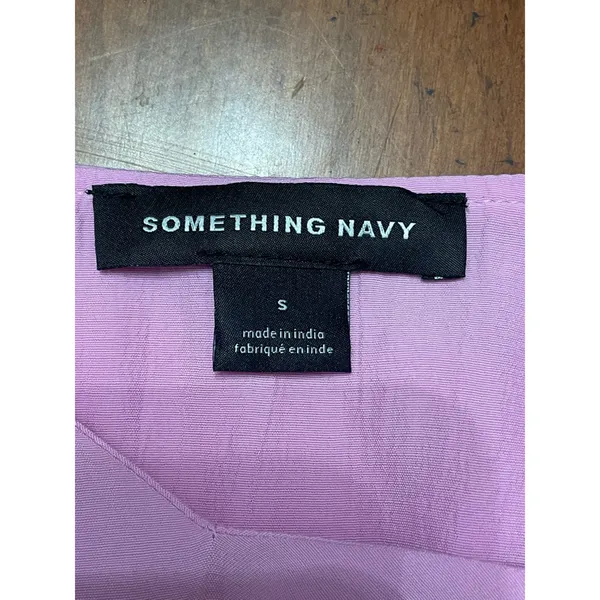 Something Navy Pink Sleeveless V Neck Camisole Tank Top Spaghetti Strap S Casual - Image 8