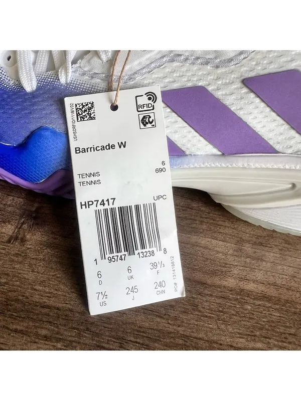 Adidas NEW Women's Barricade Shoe Size 7.5 #355 - Image 3