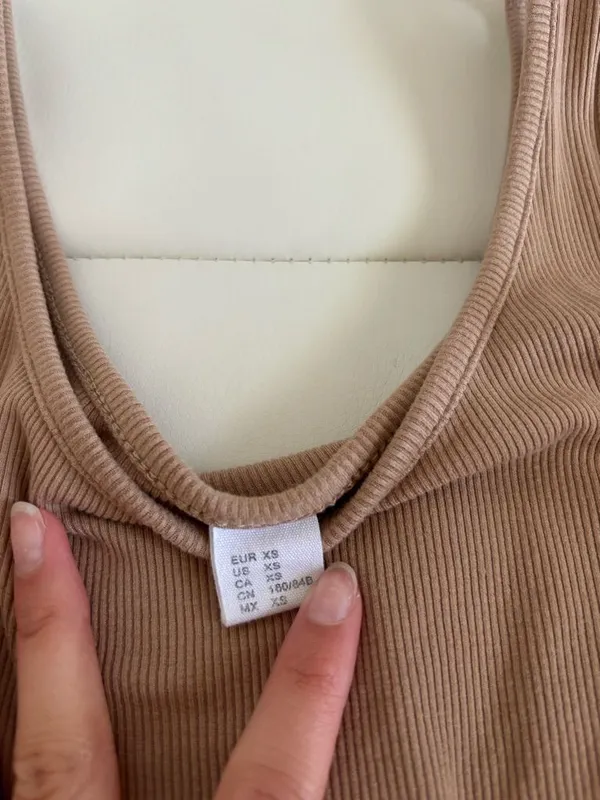 Women’s Ribbed Tank Crop Top - Image 2