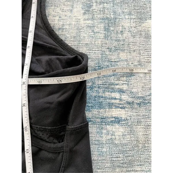 Lululemon Black Crossback Athletic Tank Top Size 6 - Image 4