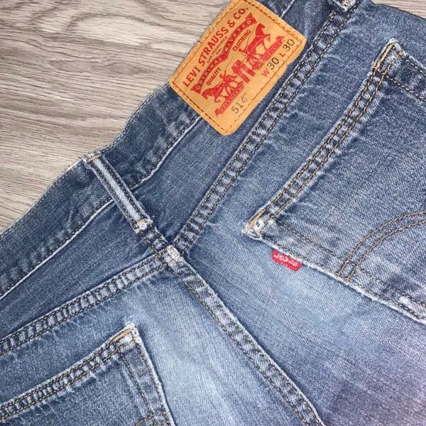 Levi’s Dark Denim Shorts  - Image 4