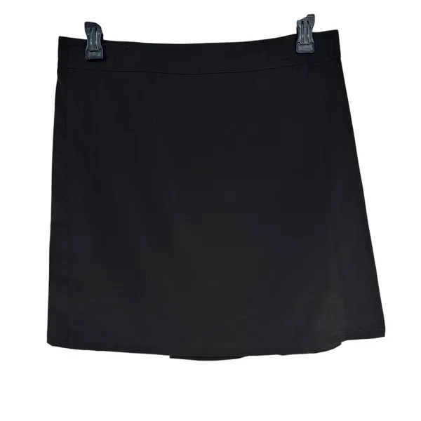 Paia Hawaii Black Swim Rip‎ Skirt Swim Cover Mini Pleated Athletic Skirt Large - Image 2