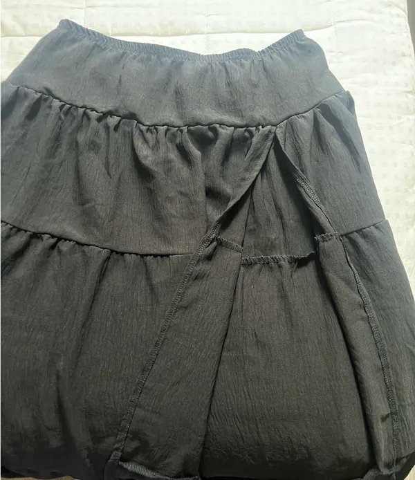 Black Slit Long Shein Skirt - Image 2
