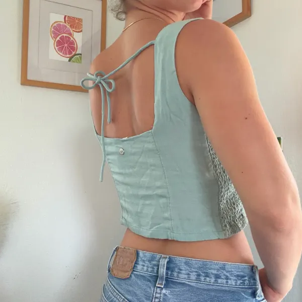 Roxy blue crop top - Image 2