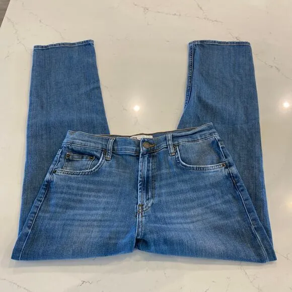 Zara The Slim Cropped‎ Jeans Size 10 - Image 3